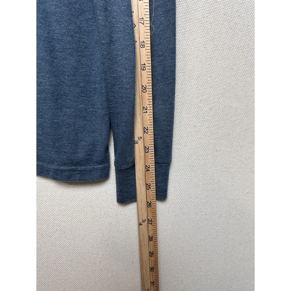 Hurley Long Sleeve T-Shirt Blue Logo Graphic Sz M Fishing Water Sports Casual - Picture 7 of 11